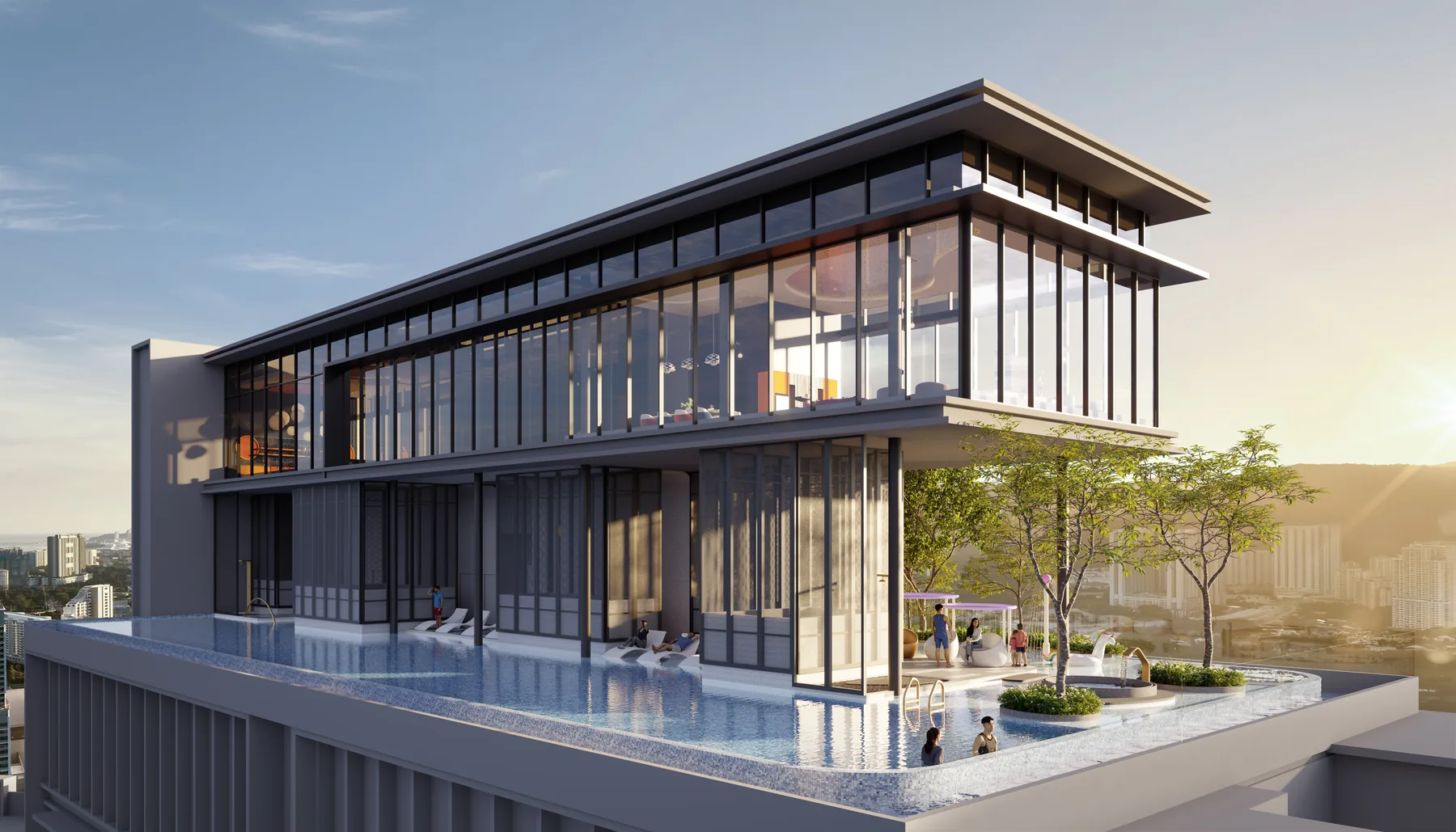 Astral Lagoon sky pool facilities perspective