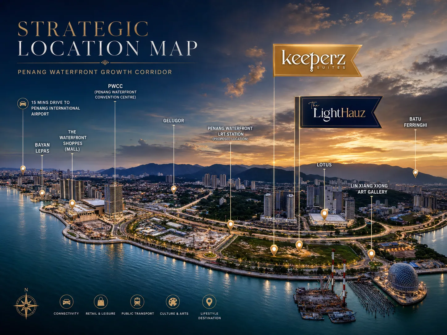 Keeperz Suites strategic location map