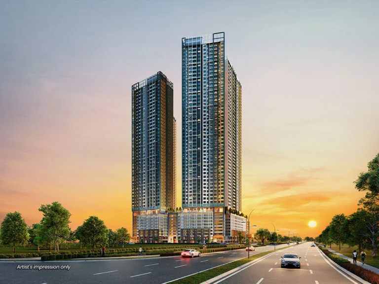 Andabreeze twin towers, developer artist impression