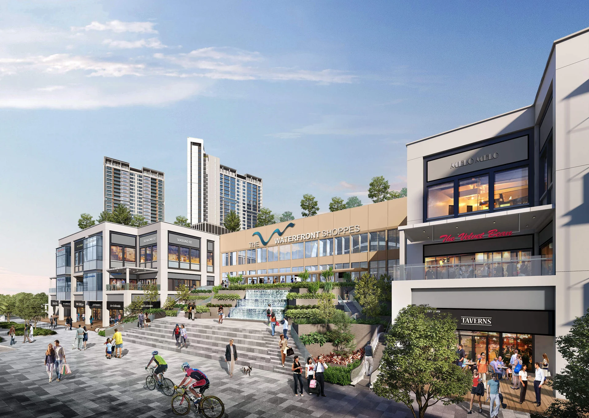 The Waterfront Shoppes official commercial planning impression