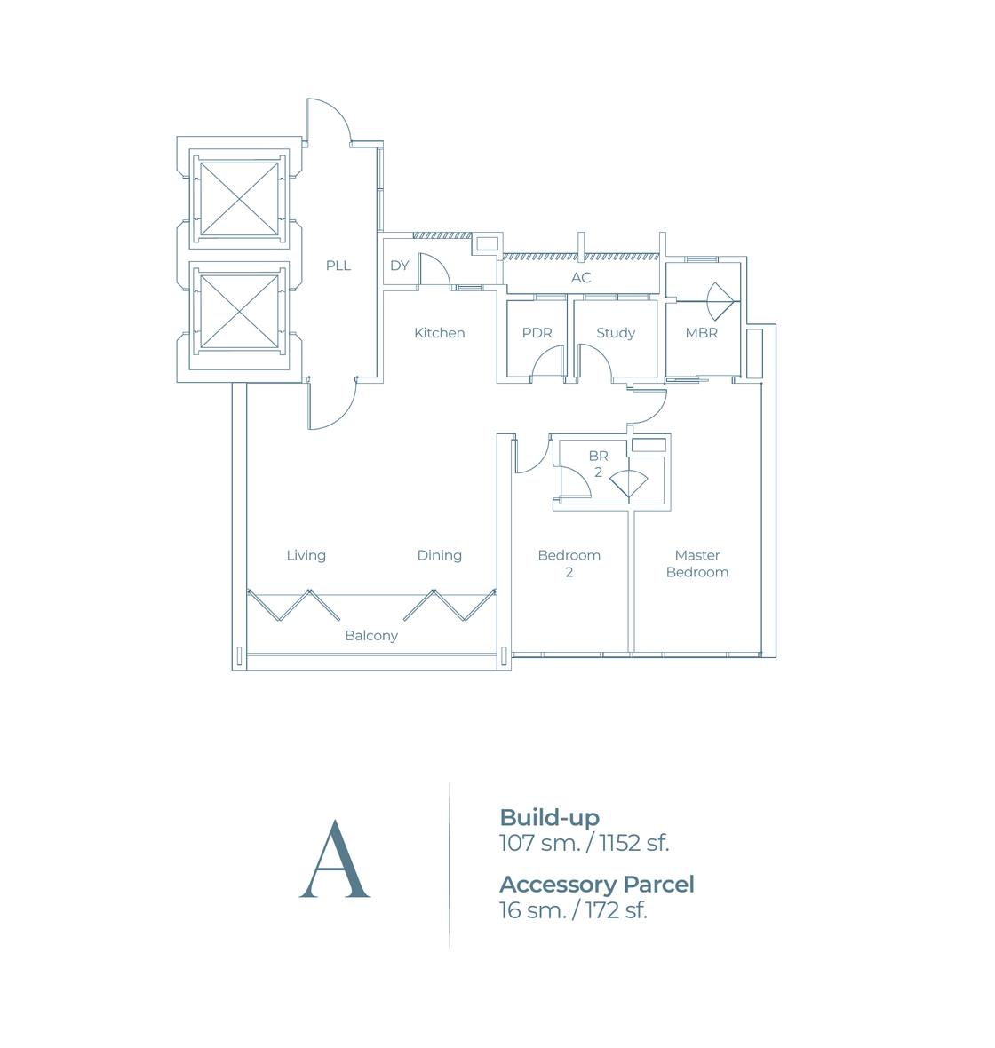 Type A original floor plan