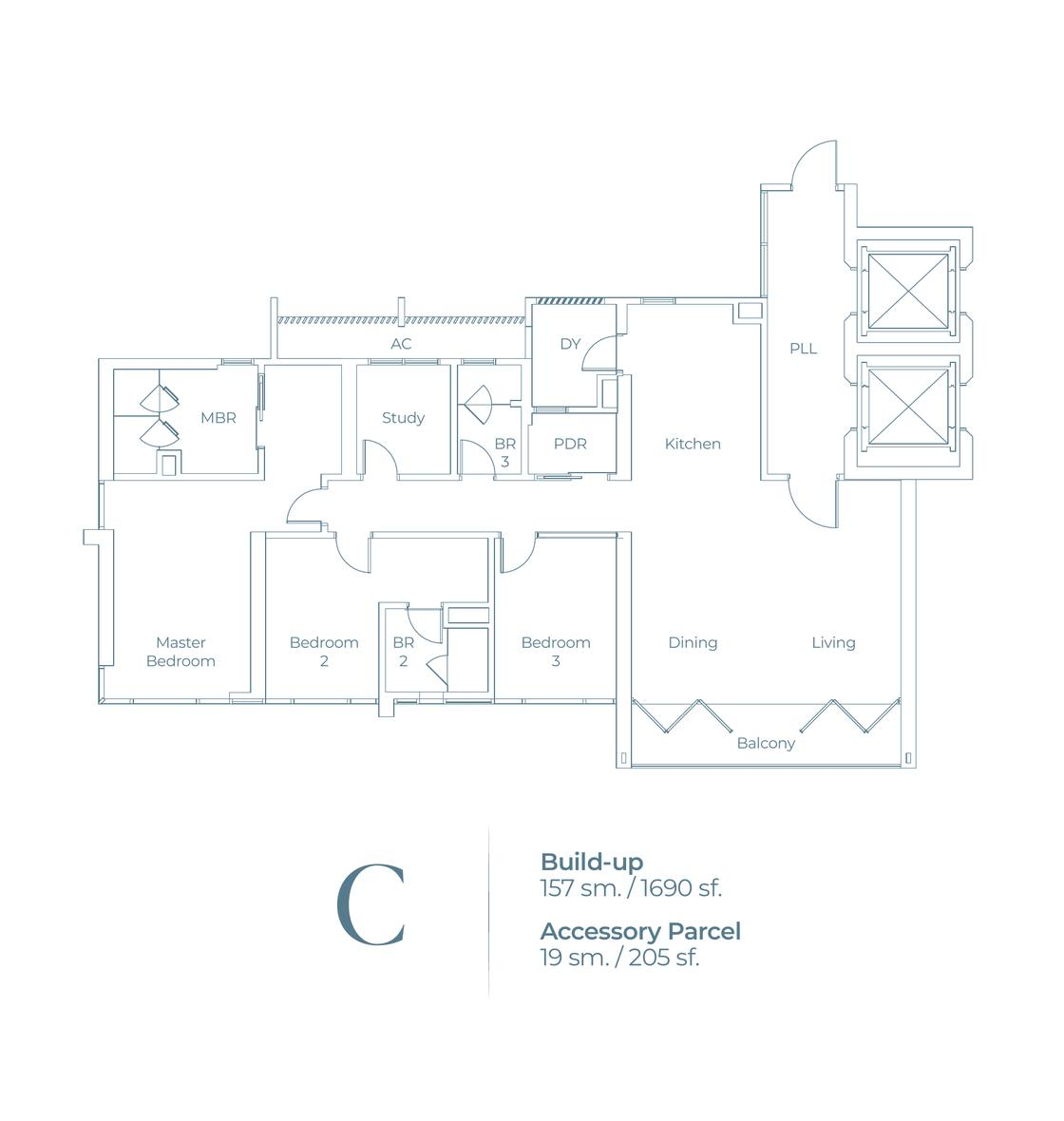 Type C original floor plan