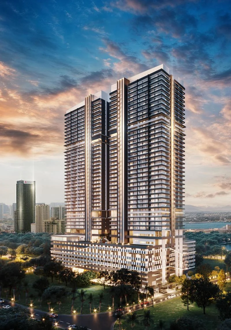 Artist impression of the Lumina Residence twin towers