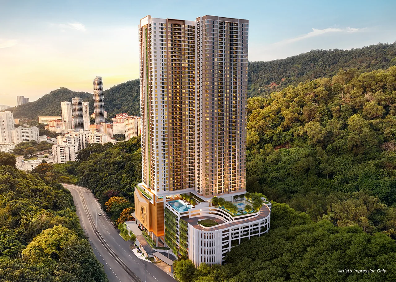 Pinnacle Bukit Gambier 与 Bukit Gambier 山林及周边城市 artist impression