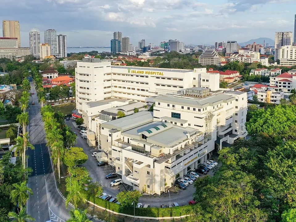 Island Hospital building in Penang