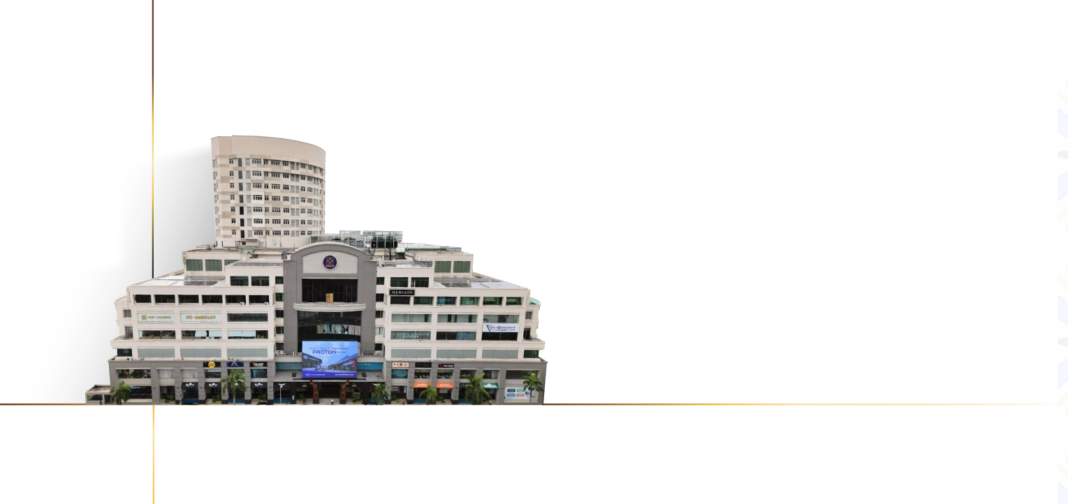 The completed and operating Island 88 shopping mall exterior