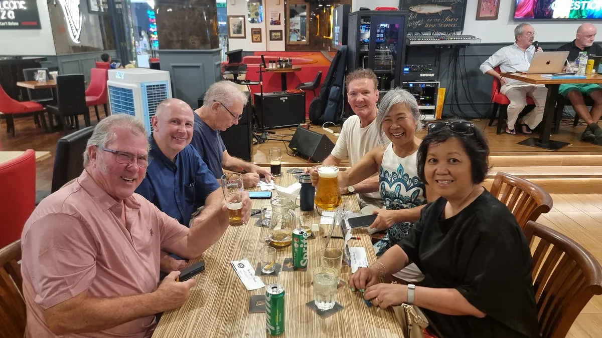 Dining scene at Healy Mac’s, Straits Quay