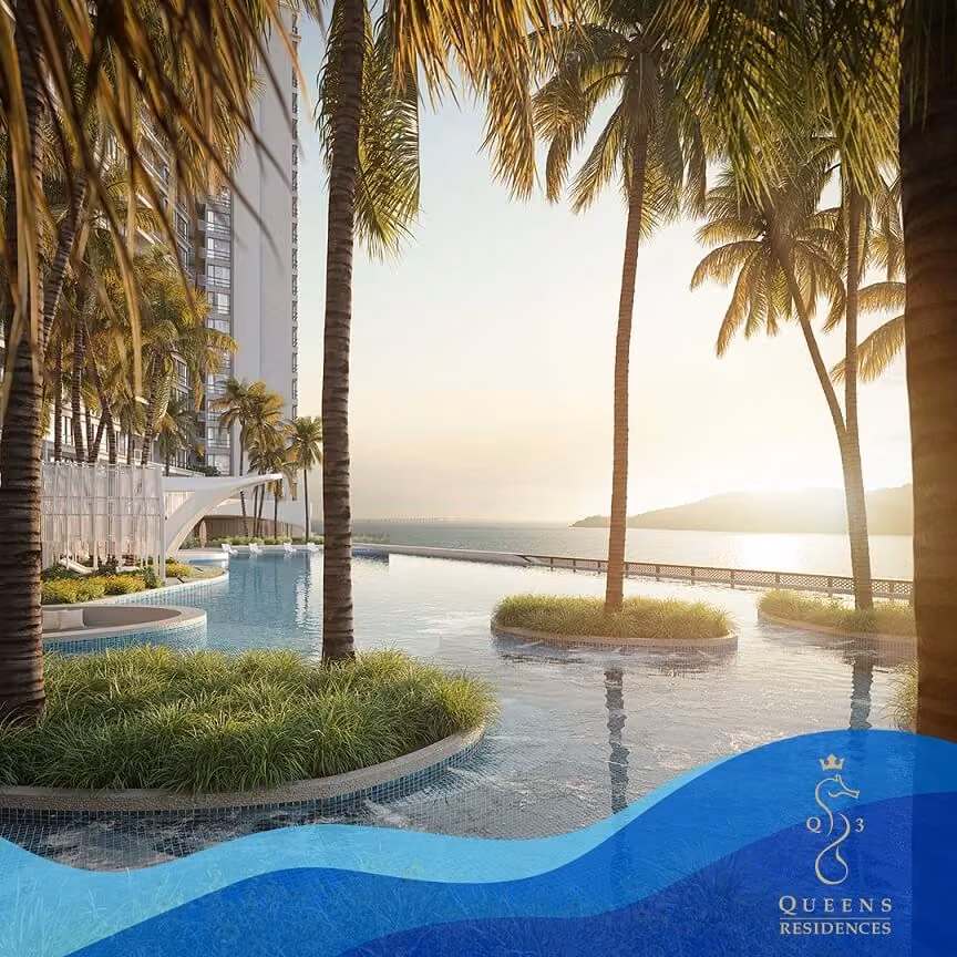 Q3 waterfront pool facilities, artist impression