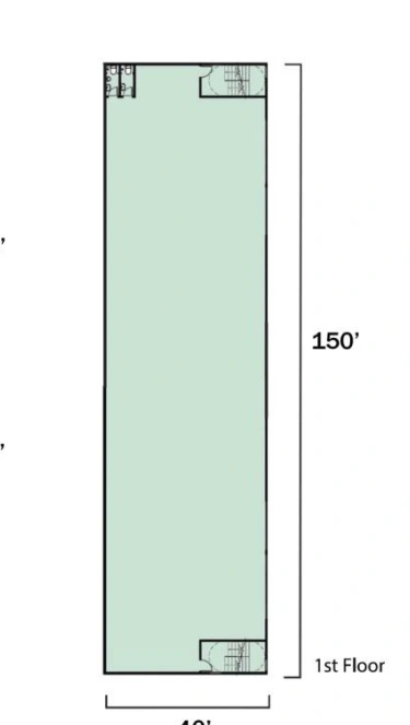Extract from the developer first-floor office plan